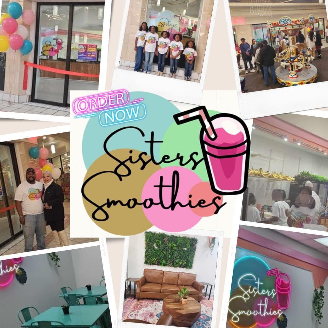 Sisters Smoothies business introduction collage