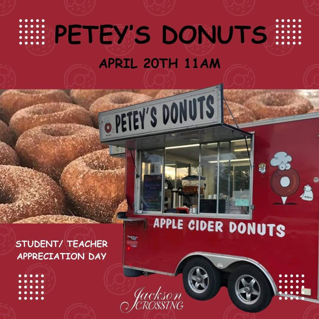 Petey's Donuts promotion for the 2024 appreciation day